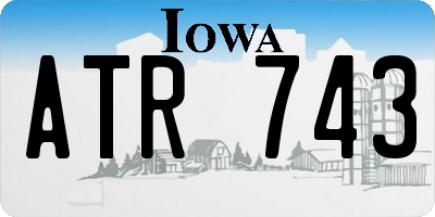 IA license plate ATR743