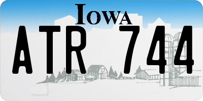 IA license plate ATR744