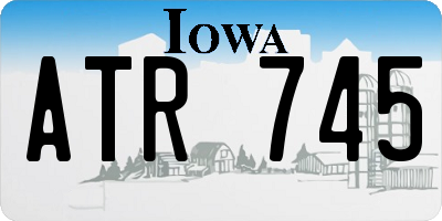 IA license plate ATR745