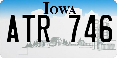IA license plate ATR746
