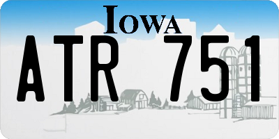 IA license plate ATR751