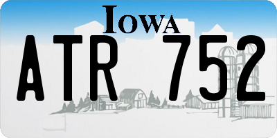 IA license plate ATR752