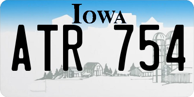 IA license plate ATR754