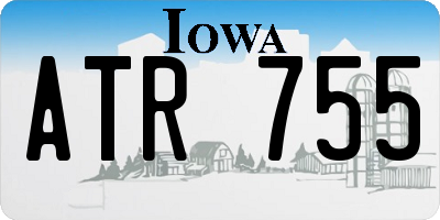 IA license plate ATR755