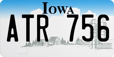 IA license plate ATR756