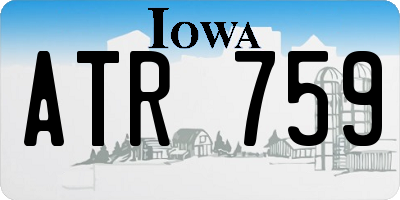 IA license plate ATR759