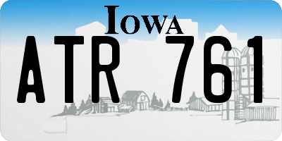 IA license plate ATR761