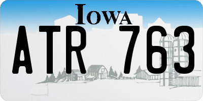 IA license plate ATR763