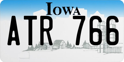 IA license plate ATR766