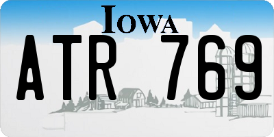 IA license plate ATR769