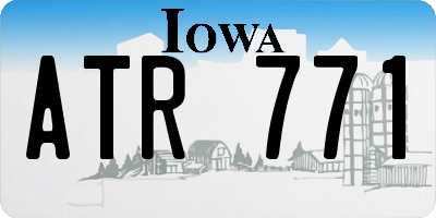 IA license plate ATR771