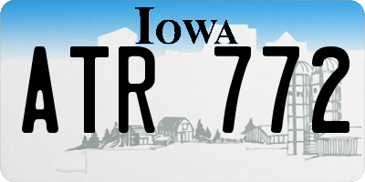 IA license plate ATR772