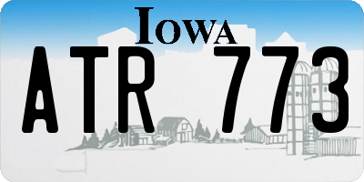 IA license plate ATR773