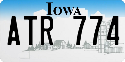 IA license plate ATR774