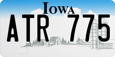 IA license plate ATR775
