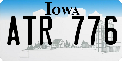 IA license plate ATR776