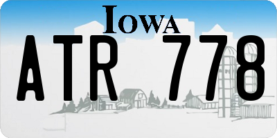IA license plate ATR778