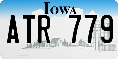 IA license plate ATR779