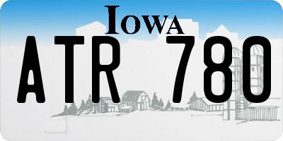IA license plate ATR780