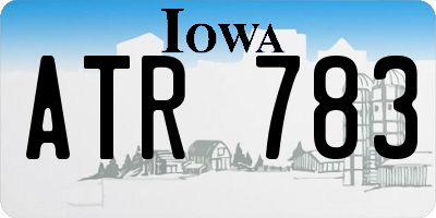 IA license plate ATR783