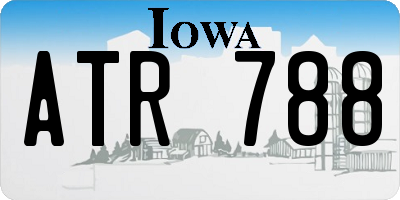 IA license plate ATR788