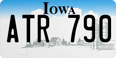 IA license plate ATR790