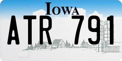 IA license plate ATR791