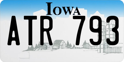 IA license plate ATR793