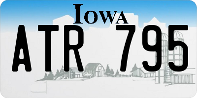 IA license plate ATR795