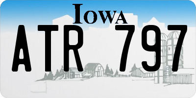 IA license plate ATR797