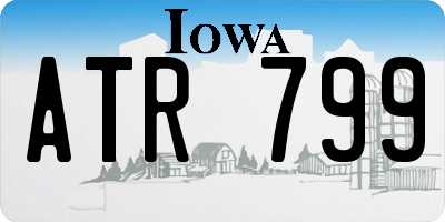 IA license plate ATR799