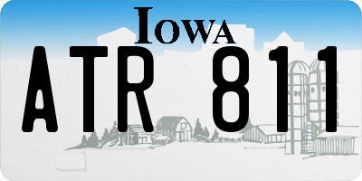 IA license plate ATR811