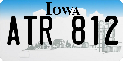IA license plate ATR812