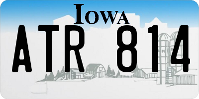 IA license plate ATR814