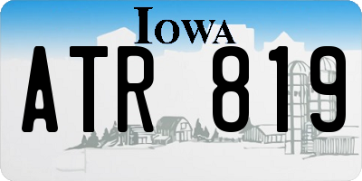 IA license plate ATR819