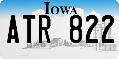 IA license plate ATR822