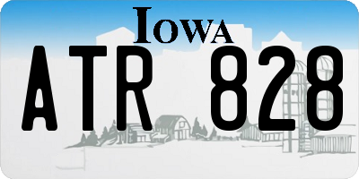 IA license plate ATR828