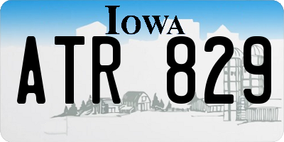 IA license plate ATR829