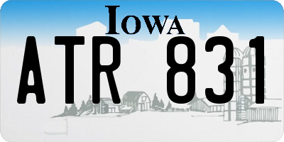 IA license plate ATR831