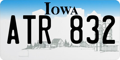 IA license plate ATR832