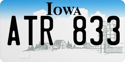 IA license plate ATR833