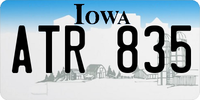 IA license plate ATR835