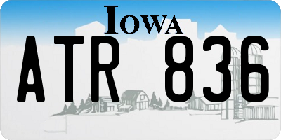IA license plate ATR836