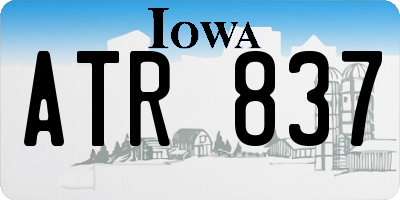 IA license plate ATR837