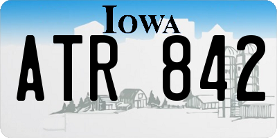 IA license plate ATR842