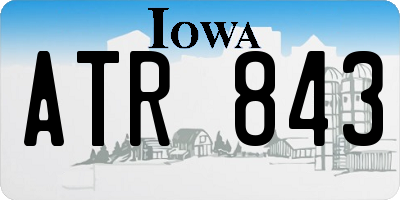 IA license plate ATR843