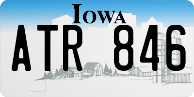 IA license plate ATR846
