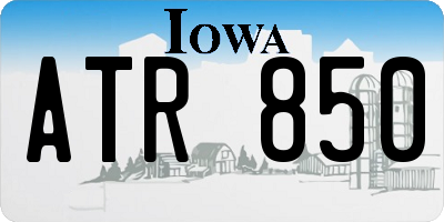 IA license plate ATR850