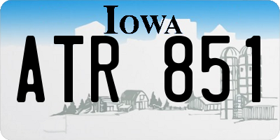 IA license plate ATR851