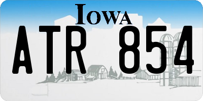 IA license plate ATR854